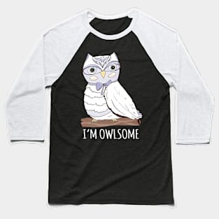 Girls Im Owlsome Owls Baseball T-Shirt